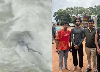 అదృష్టం అంటే వీరిదే..జలపాతంలో కొట్టుకపోతూ బతికేశారు! – Vidhaatha