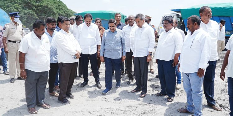 Minister Narayana’s tour within the Kondapalli Municipality limits