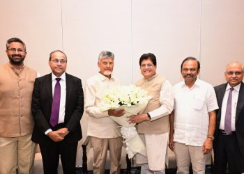 CII representatives welcomed Chief Minister Chandrababu Naidu to the curtain-raiser event for the CII Partnership Summit 2026
